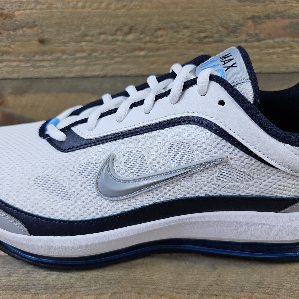 Nike Air Max AP Men's Shoes Sneakers White/ Wolf Grey- Obsidian - Picture 9 of 12